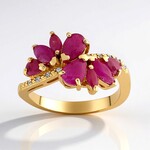 Anello in argento con Rubino