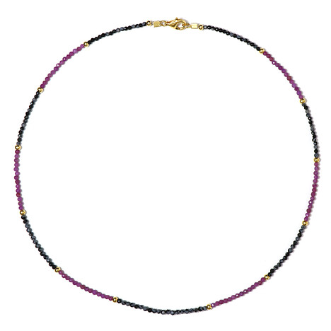 Edelstein-Silberhalskette