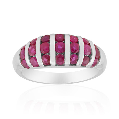 Burmesischer Rubin-Silberring (Pallanova)