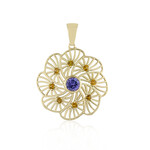 AAA-Tansanit-Goldanhänger (Ornaments by de Melo)