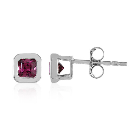 Boucles d'oreilles en argent et Grenat Rhodolite