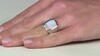 Anillo en plata con Piedra de luna azul (KM by Juwelo)