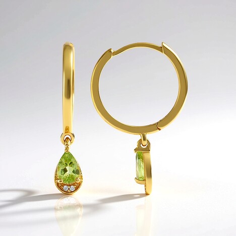 Orecchini in argento con Peridoto