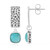 Pendientes en plata con Amazonita