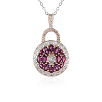 Collana in argento con Rodolite (Gems en Vogue)