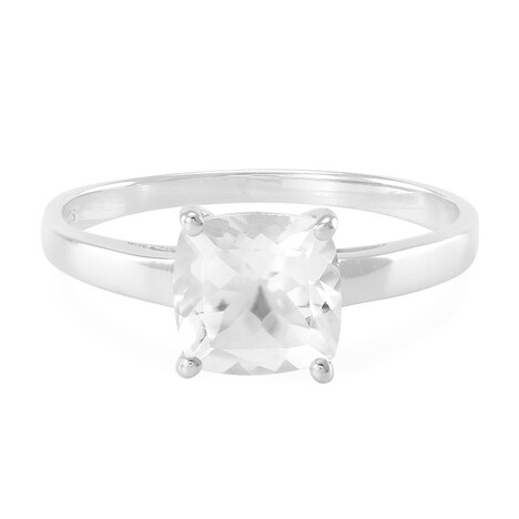 Goshenite Silver Ring