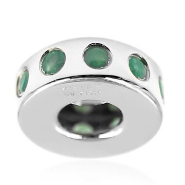 Ciondolo in argento con Smeraldo Socoto (MONOSONO COLLECTION)