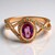 Anello in oro con Zaffiro Rosa (Annette)