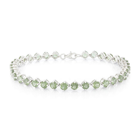 Bracelet en argent et Apatite de Russie