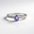Anello in argento con Tanzanite (non riscaldata)