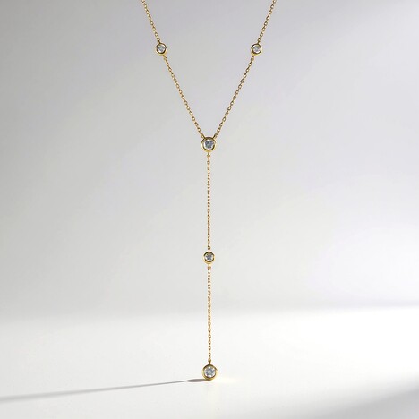 Collana in oro con Diamante I3 (H) (de Melo Gold)