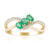 Anello in oro con Smeraldo Zambia