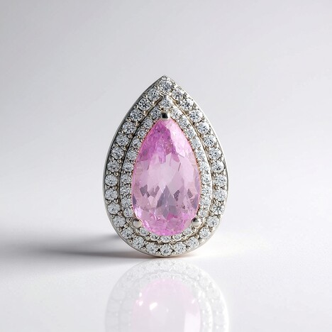 Ciondolo in argento con Kunzite