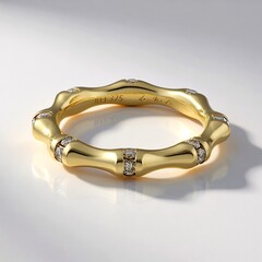 Anello in oro con Diamante Champagne I3 (de Melo Gold)