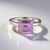Anello in argento con Ametista Rose de France