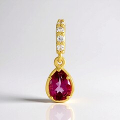 Ciondolo in argento con Topazio Rosa