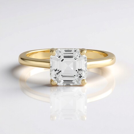 Anello in argento con Topazio Bianco