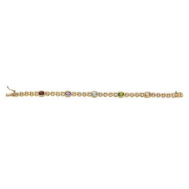 Bracciale in argento con Citrino