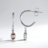 Pendientes en plata con Topacio imperial de Ouro Preto