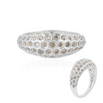 Anello in argento con Diamante Champagne I2 (de Melo)