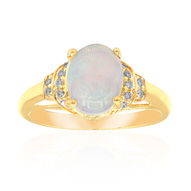 Australischer Opal-Goldring