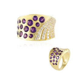 Anillo en plata con Amatista de Zambia (de Melo Essence)