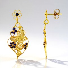 Orecchini in argento (Joias do Paraíso)