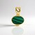 Ciondolo in argento con Malachite (Ornaments by de Melo)