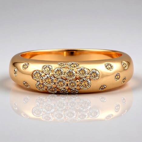 Anello in oro con Diamante Rose de France SI1 di Argyle (Annette)