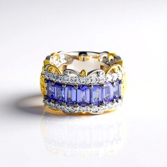 Anello in argento con Tanzanite