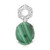 Ciondolo in argento con Malachite