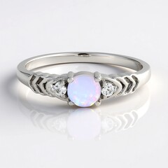 Australischer Opal-Silberring