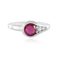 Anello in argento con Rubino del Madagascar