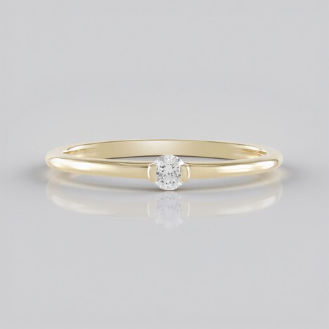 Anello in oro con Diamante IF (G)