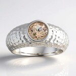 Anello in argento con Morganite Brasiliana