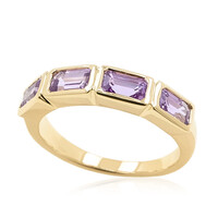 Anello in oro con Zaffiro Ceylon Porpora (non riscaldato)