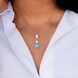 Pendentif en argent et Larimar