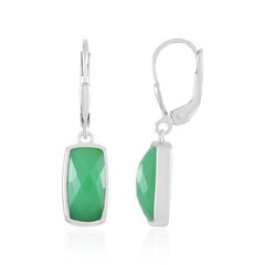 Boucles d'oreilles en argent et Chrysoprase (KM by Juwelo)
