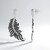 Orecchini in argento con Spinello Nero (Dallas Prince Designs)