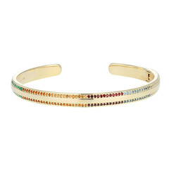 Sky Blue Topaz Silver Bangle (Adela Silber)