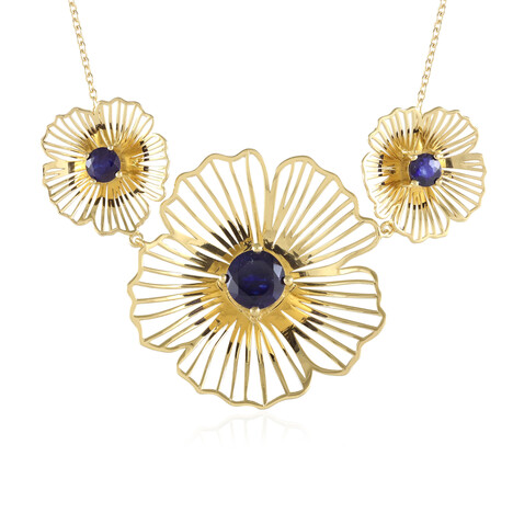 Collana in argento con Zaffiro Blu del Madagascar (Ornaments by de Melo)