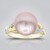 Anello in argento con Perla Ming Porpora (TPC)