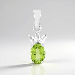 Ciondolo in argento con Peridoto