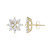 Zirkon-Goldohrringe (de Melo Gold)