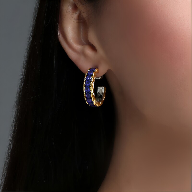 Pendientes en plata con Tanzanita (Gems en Vogue)