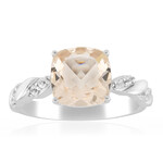 Anillo en plata con Morganita de Marropino