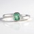 Bague en argent et Emeraude de Russie