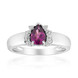 Anillo en plata con Granate Magenta