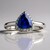 Bague en or et Tanzanite AAA
