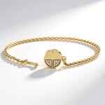 Bracelet en argent et Diamant SI1 (G) (Annette)